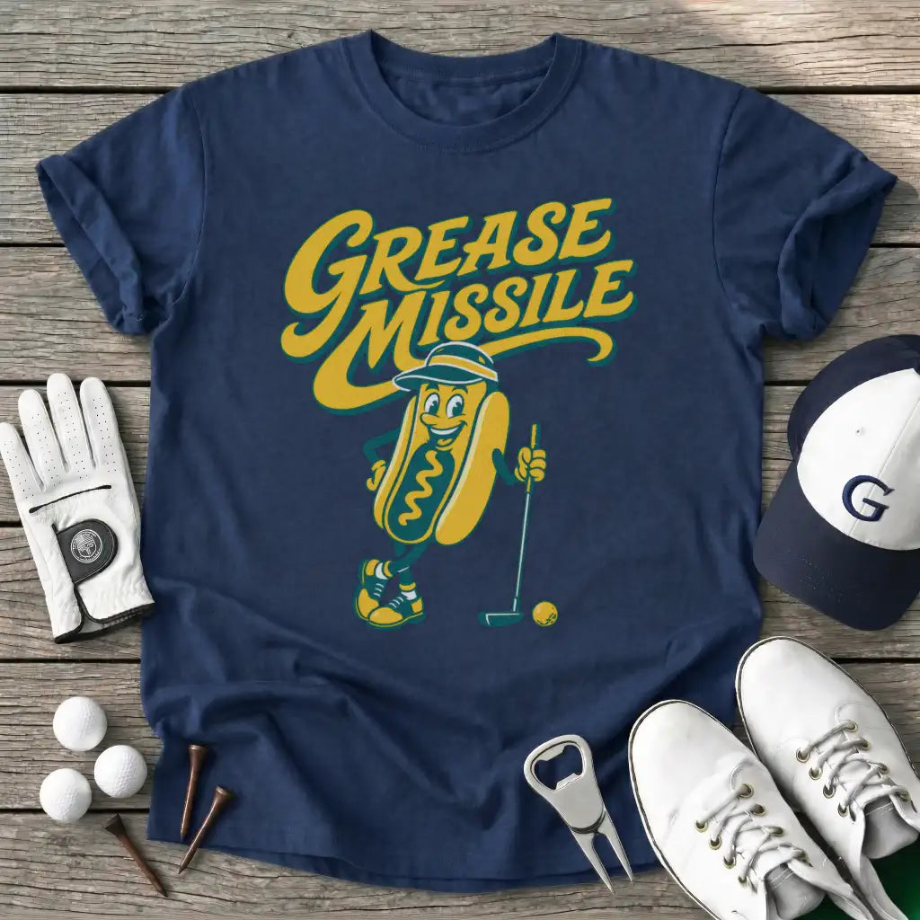Grease Missile T-Shirt in Navy