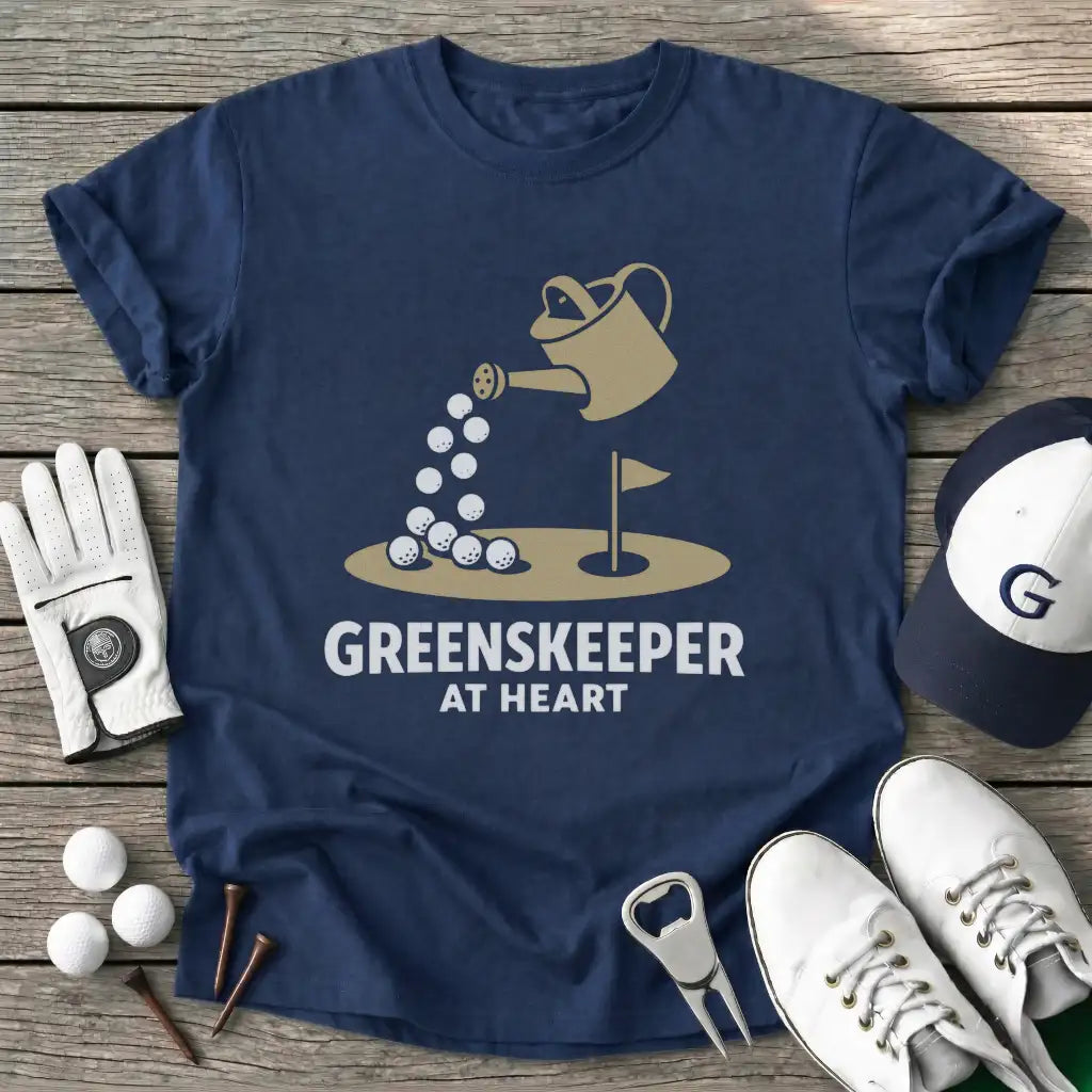 Greenskeeper Heart T-Shirt in Navy