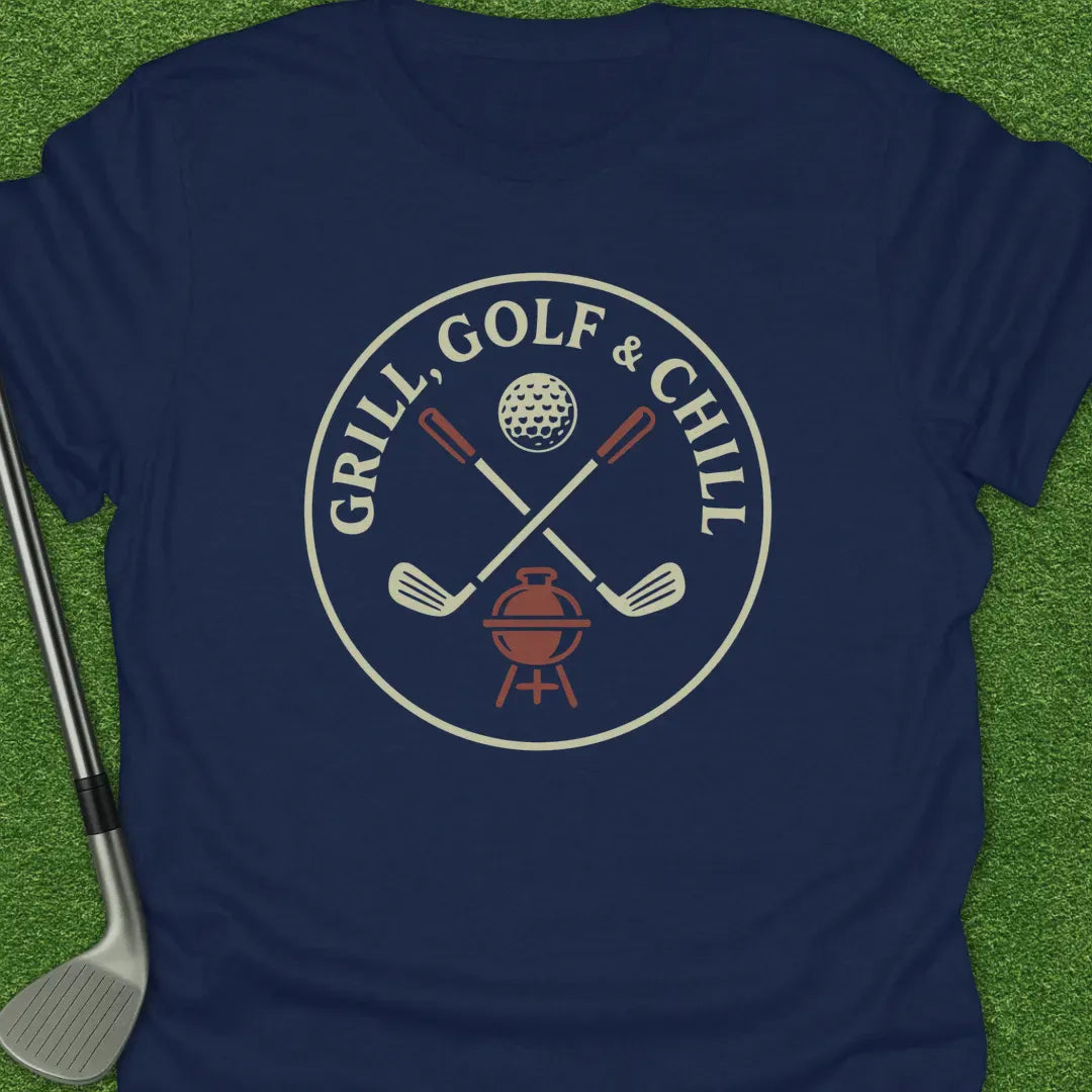 Navy / S Grill Golf Chill T-Shirt