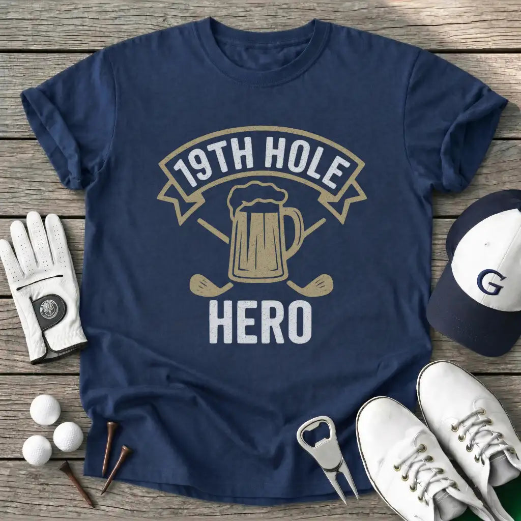 Hole Hero T-Shirt in Navy