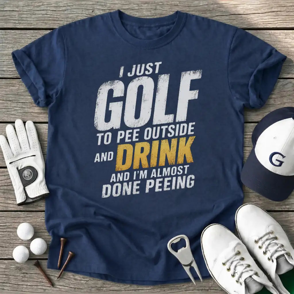 Navy / S Just Golf Pee T-Shirt