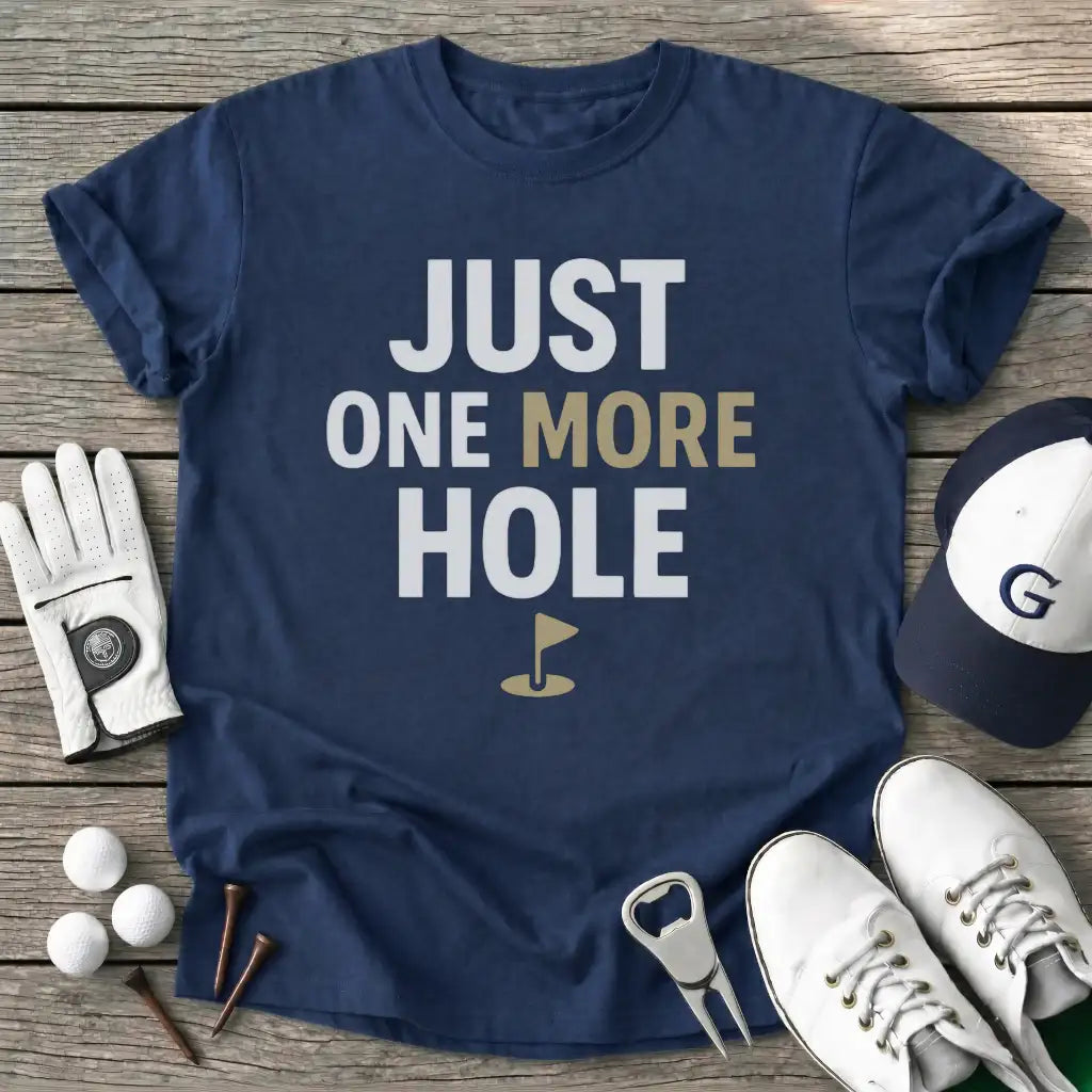 Navy / S Just One More Hole T-Shirt
