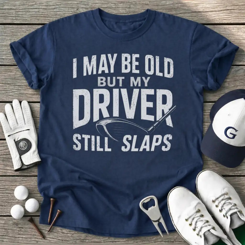 Navy / S May Old But Driver T-Shirt
