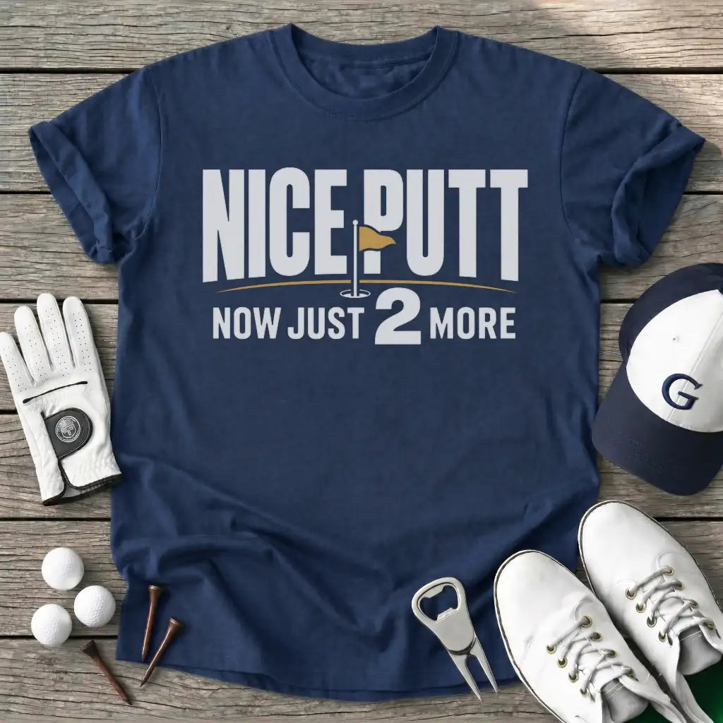 Navy / S Nice Putt Now Just T-Shirt