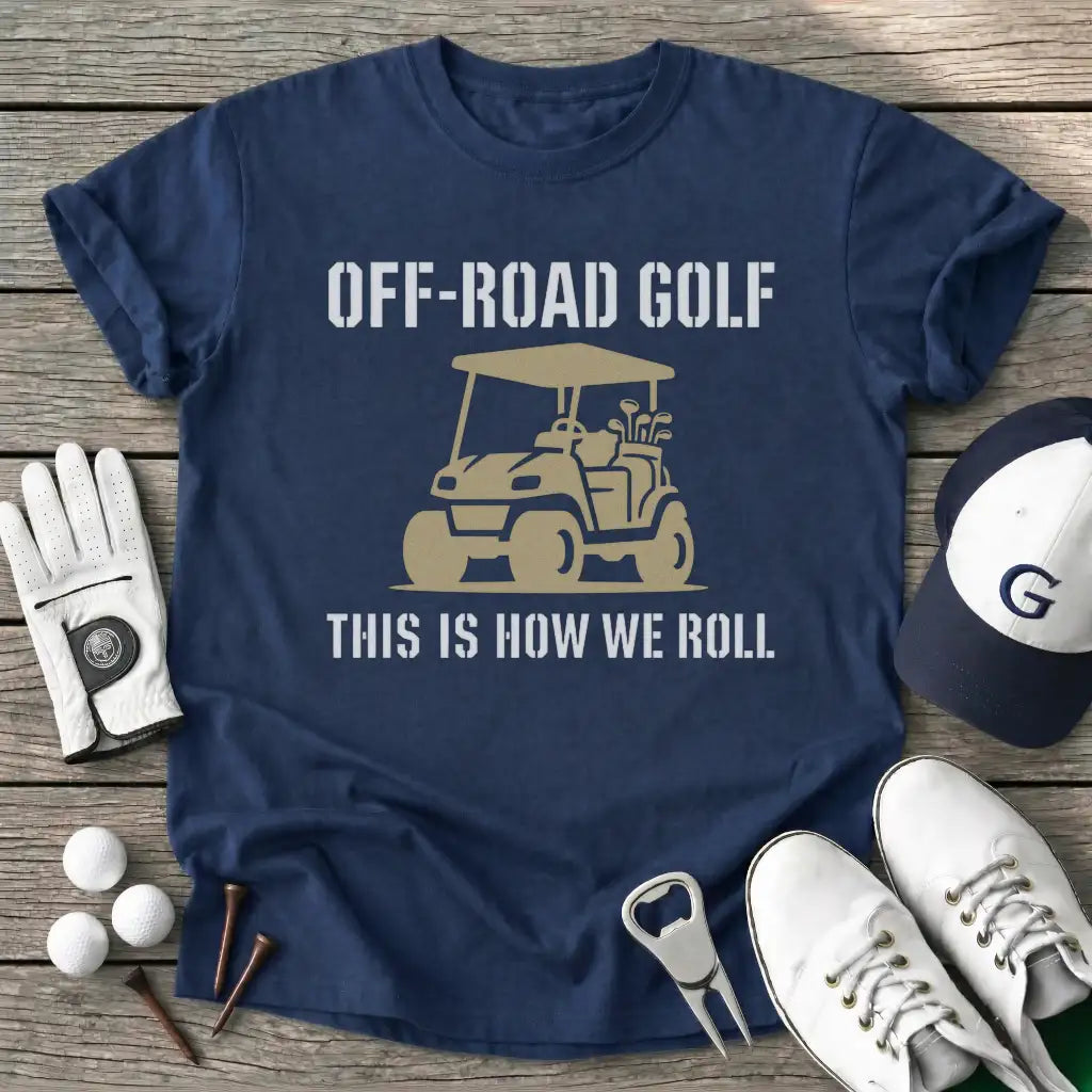Navy / S Offroad Golf This T-Shirt