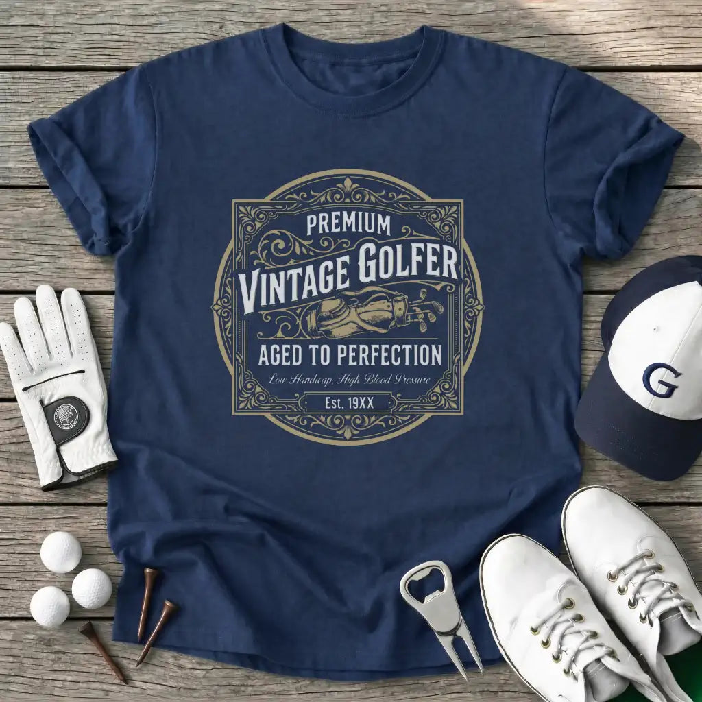 Premium Vintage T-Shirt in Navy