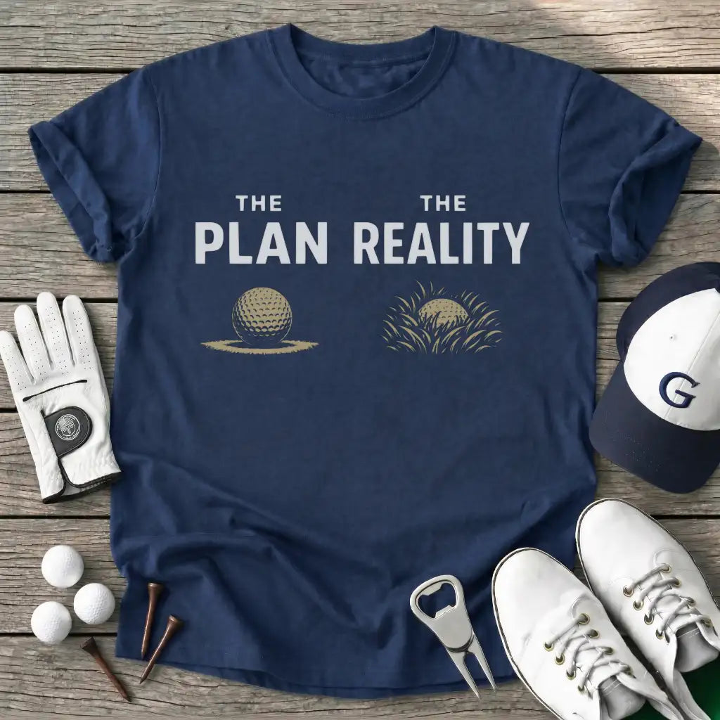 Navy / S The Plan The Reality T-Shirt