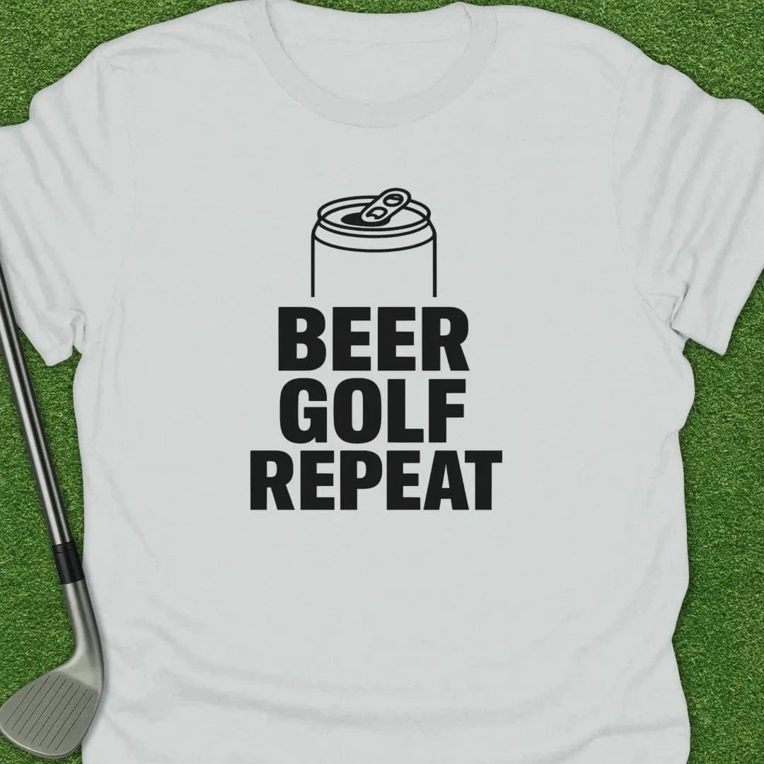 White / S Beer Golf Repeat T-Shirt