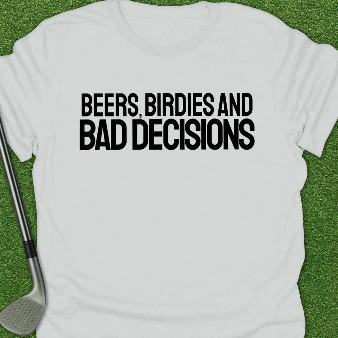 White / S Beers Birdies Bad T-Shirt
