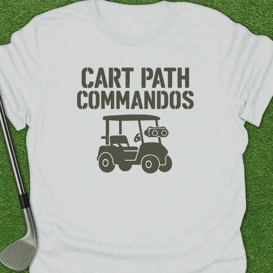 White / S Cart Path Commandos T-Shirt