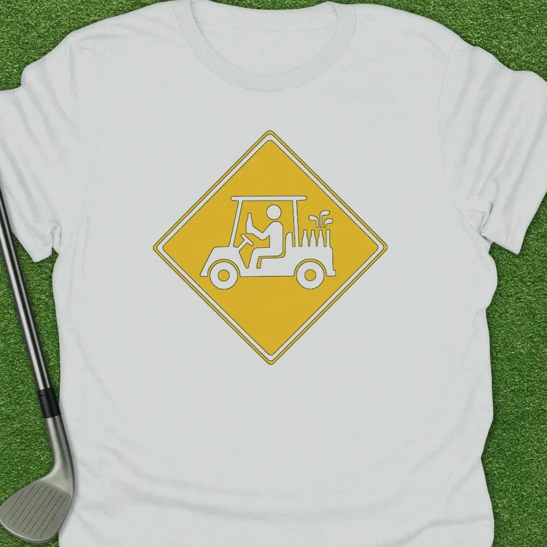 White / S Golf Cart Crossing T-Shirt