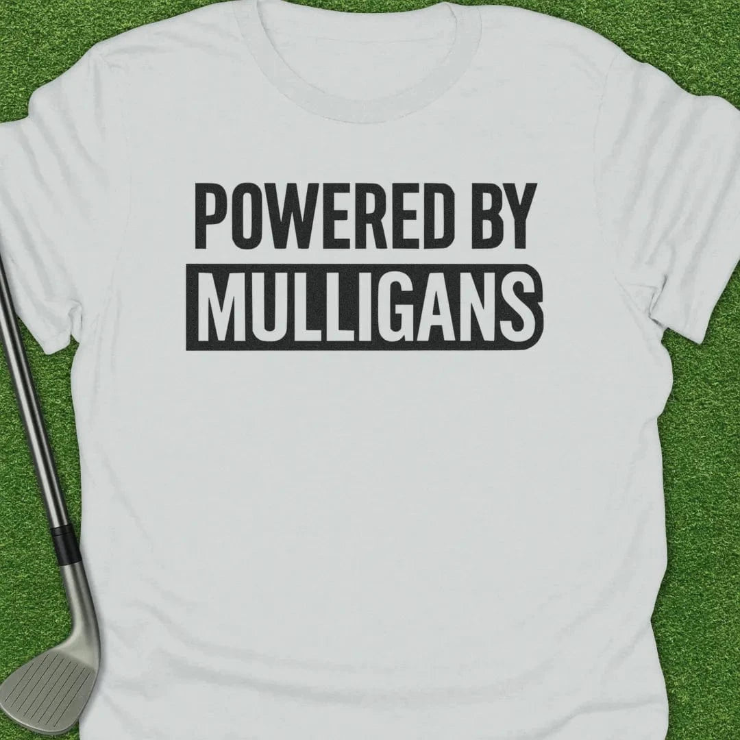 White / S Powered Mulligans T-Shirt