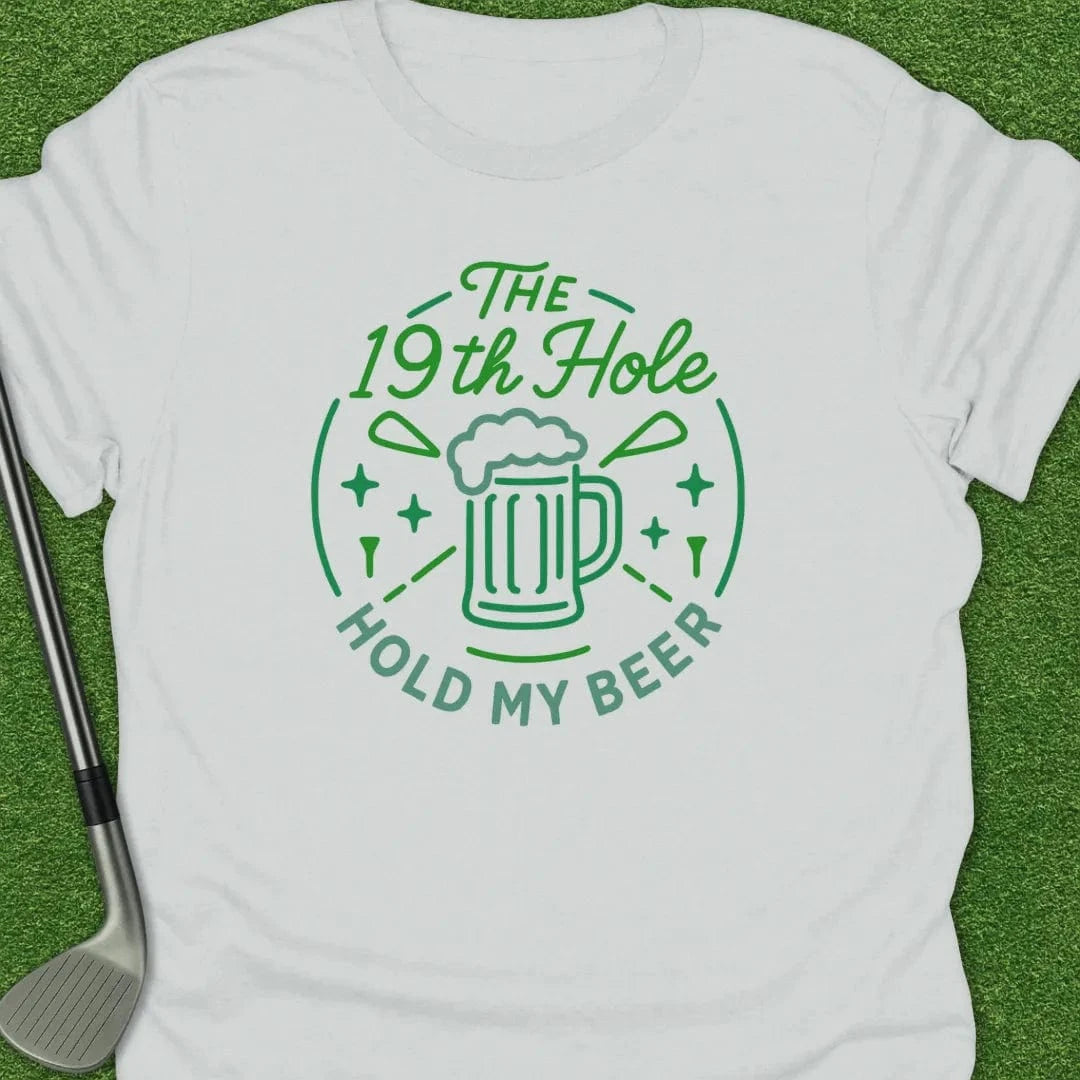 White / S The Hole Hold Beer T-Shirt