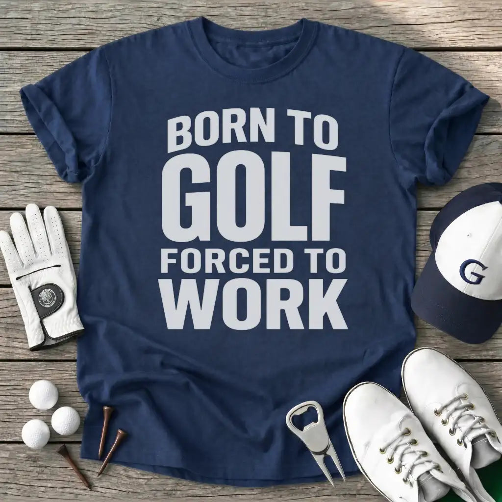 Born Golf Forced T-Shirt in Navy