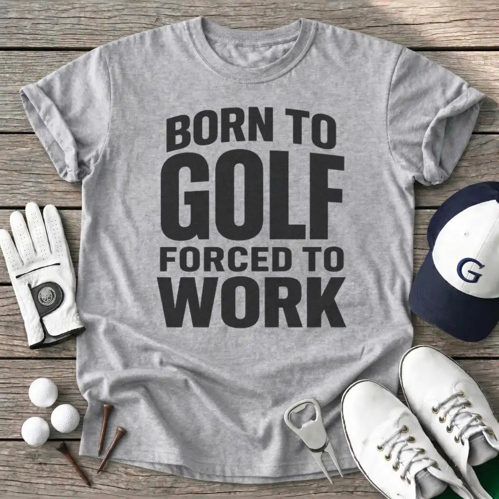Born Golf Forced T-Shirt in Sport Grey