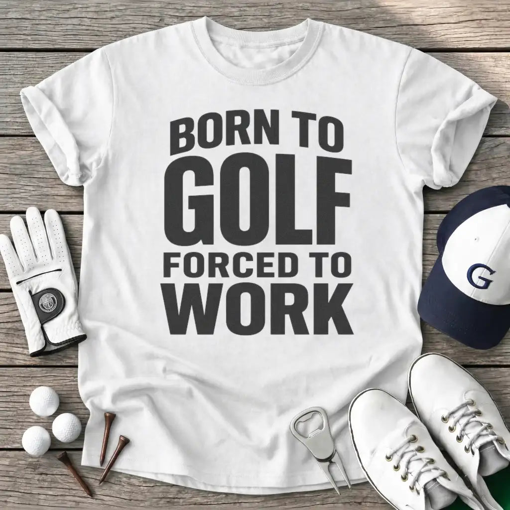 Born Golf Forced T-Shirt in White