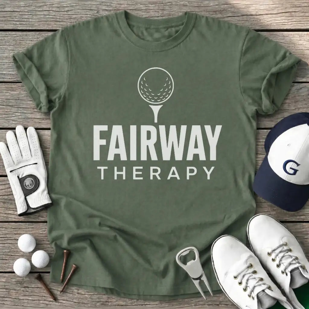 Fairway Therapy T-Shirt in Military Green