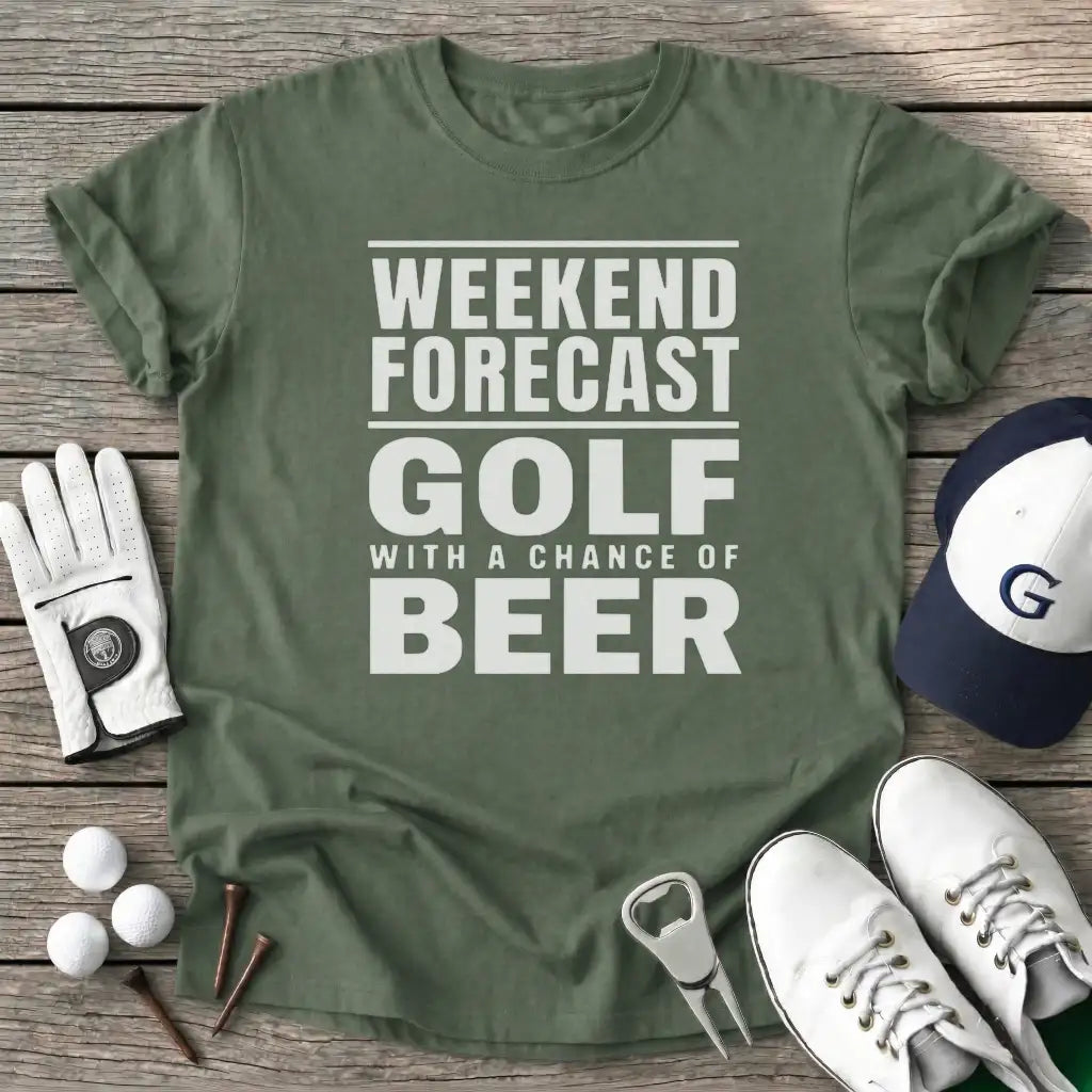 Weekend Forecast T-Shirt in Military Green