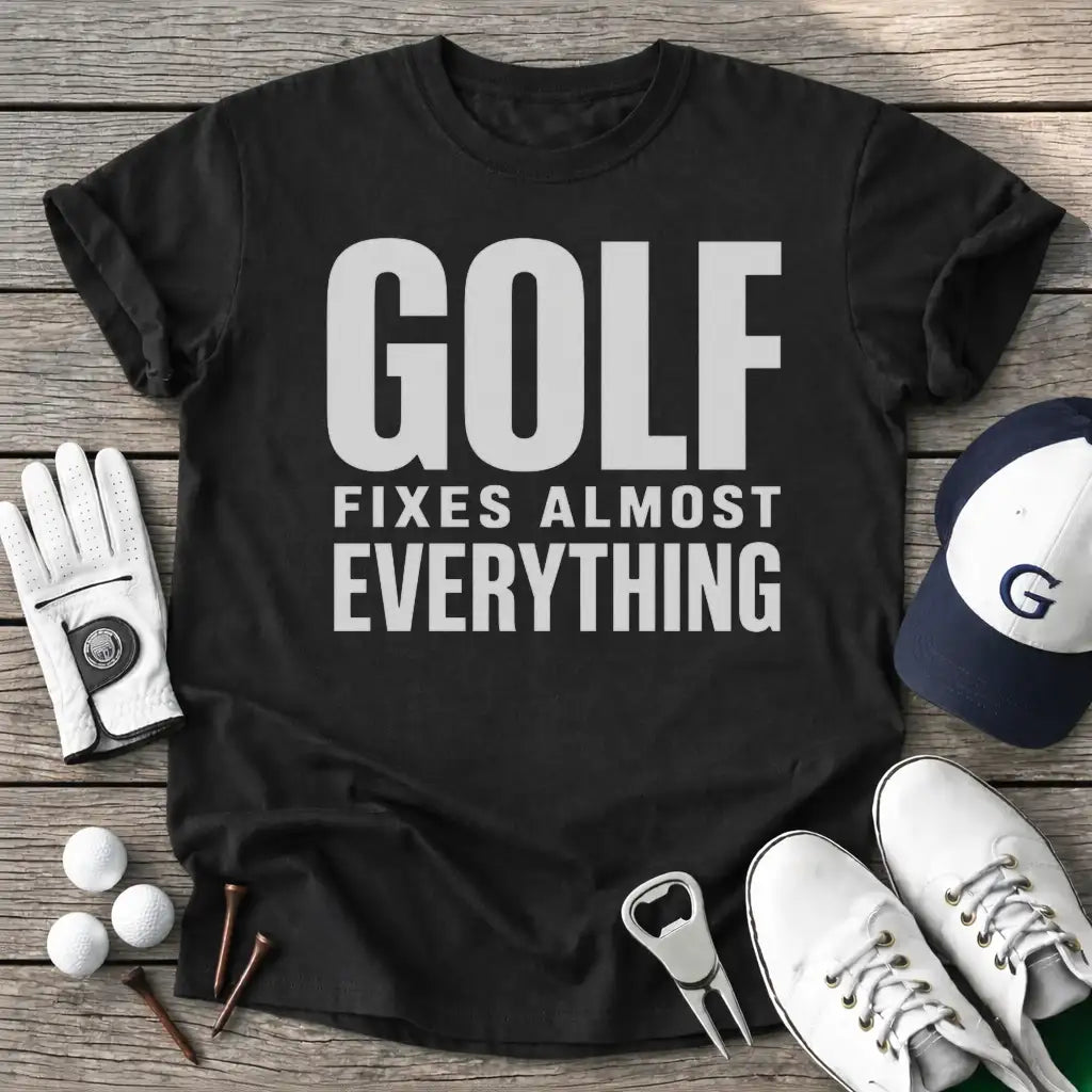 Golf Fixes Almost T-Shirt in Black