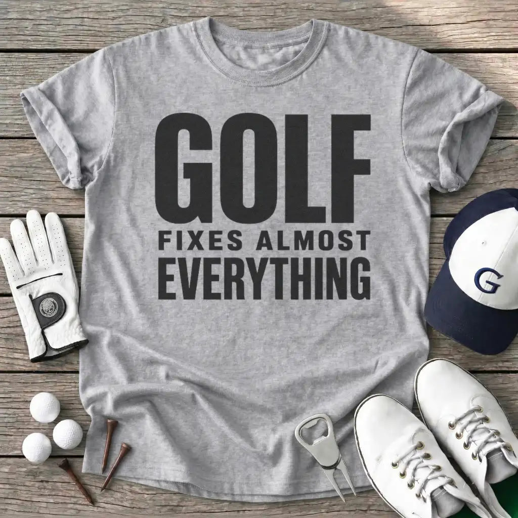 Golf Fixes Almost T-Shirt in Sport Grey