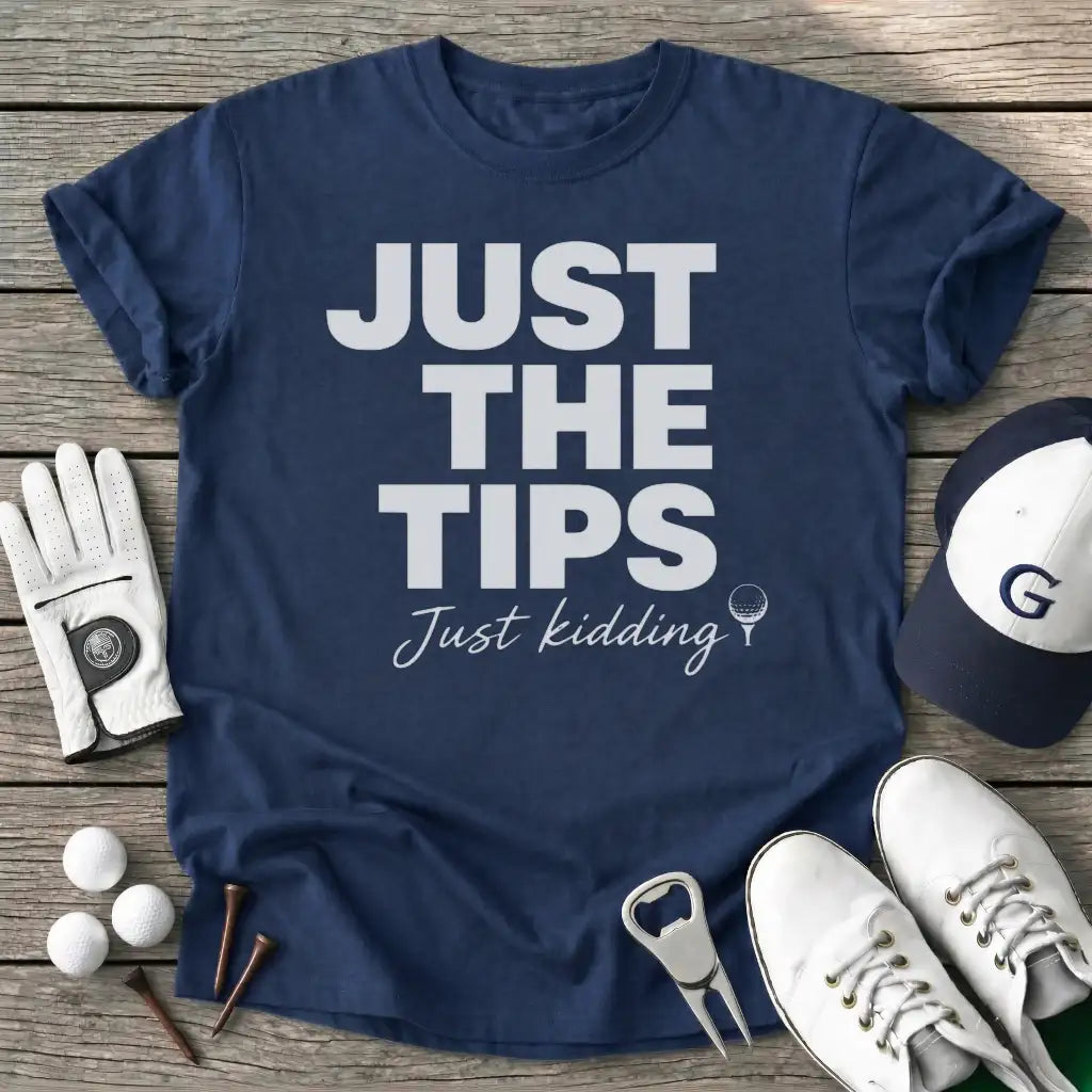 Just The Tips Just T-Shirt in Navy