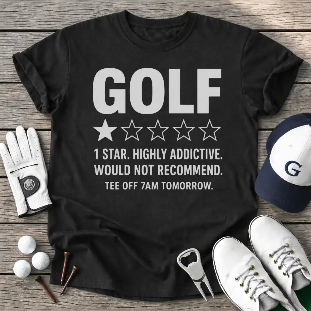 Golf Star Very T-Shirt in Black