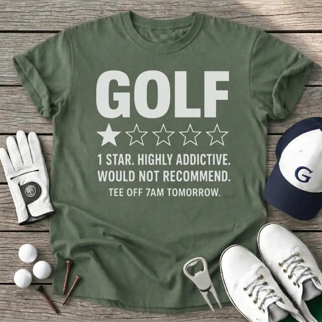 Golf Star Very T-Shirt in Military Green
