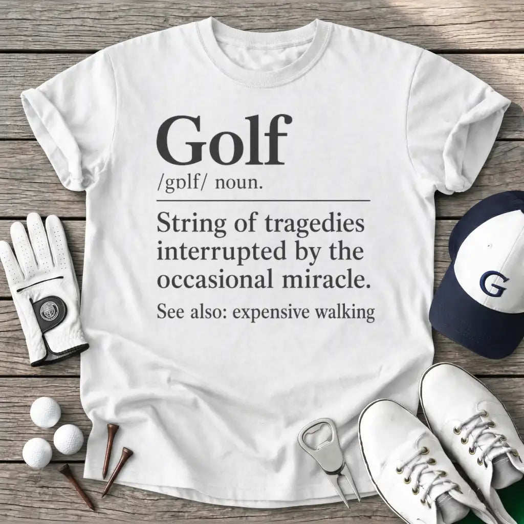 Golf Glf Noun T-Shirt in White