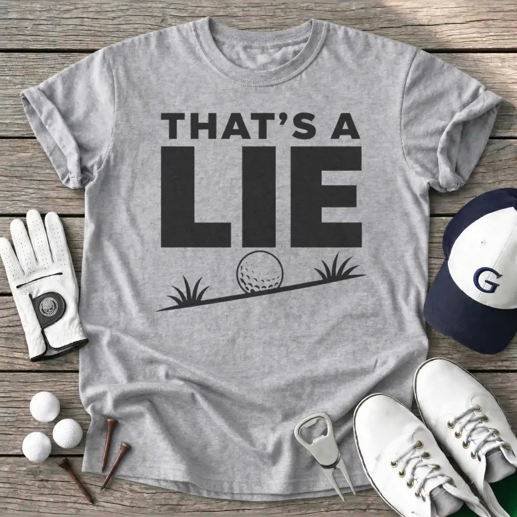 Thats Lie T-Shirt in Sport Grey