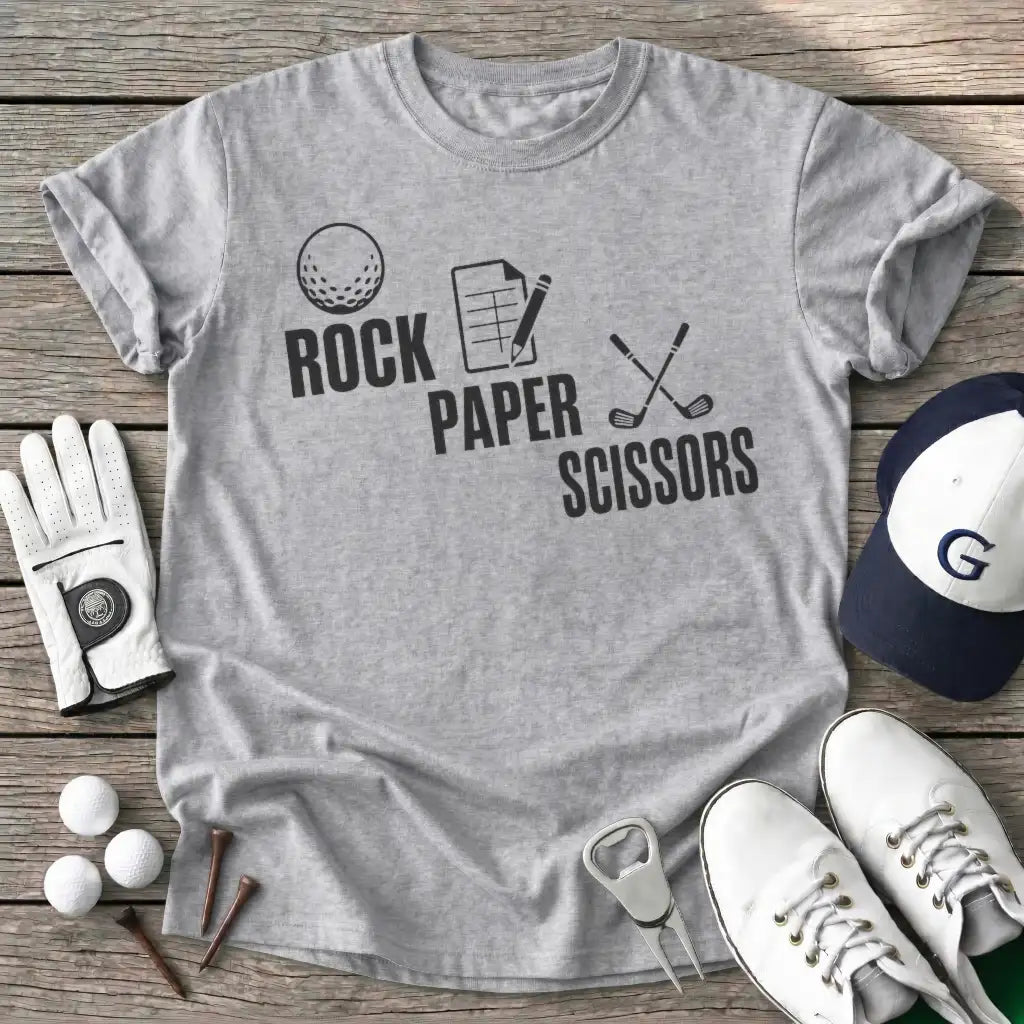 Rock Paper Scissors T-Shirt in Sport Grey
