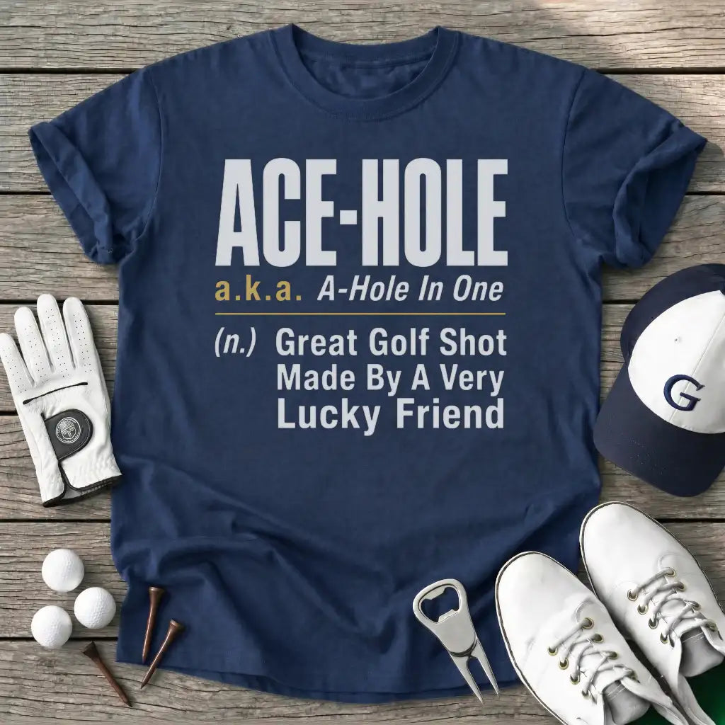 Acehole Aka Ahole T-Shirt in Navy