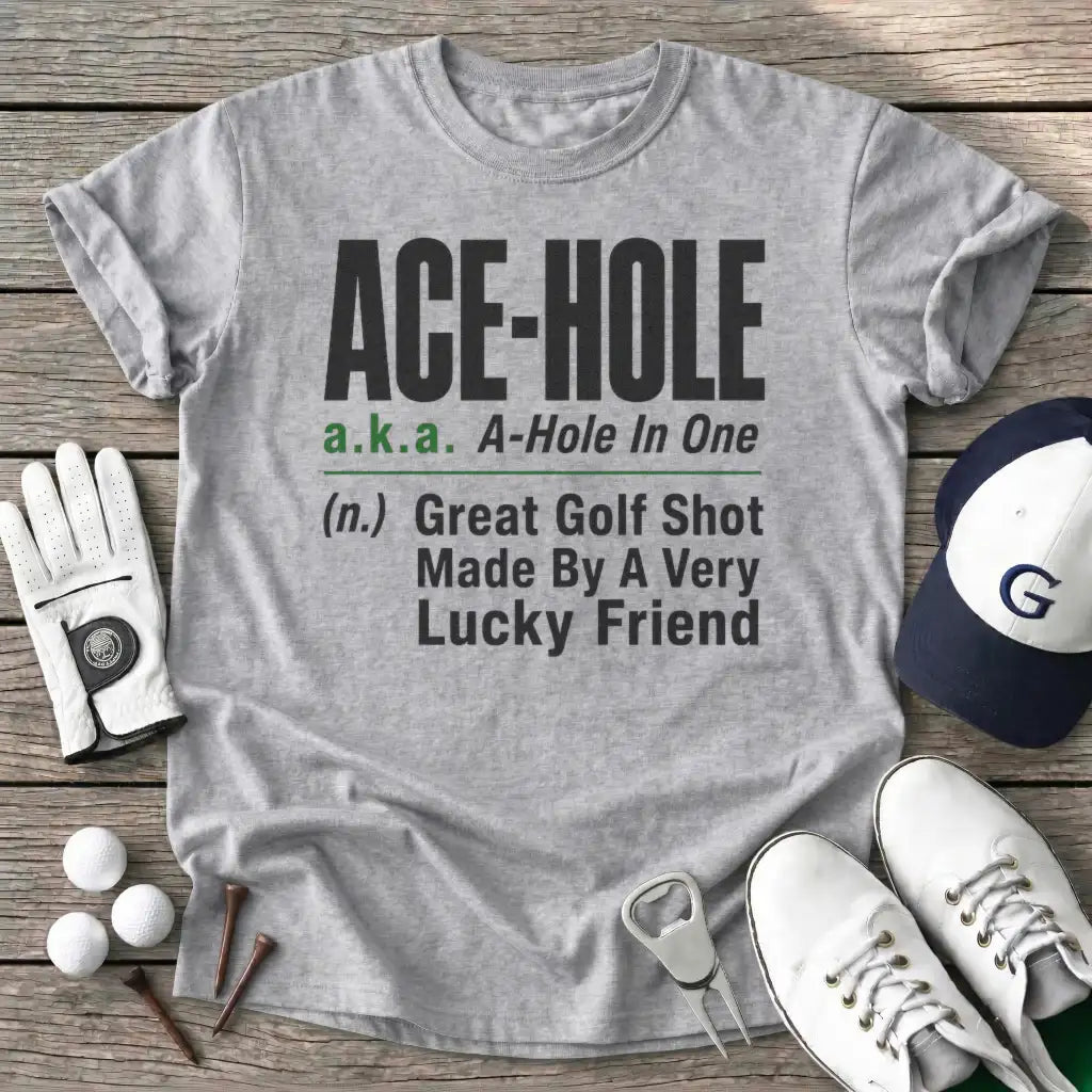 Acehole Aka Ahole T-Shirt in Sport Grey