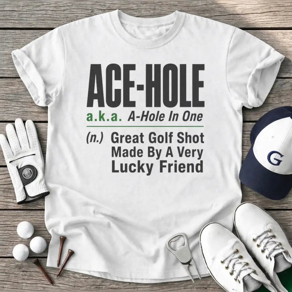 Acehole Aka Ahole T-Shirt in White