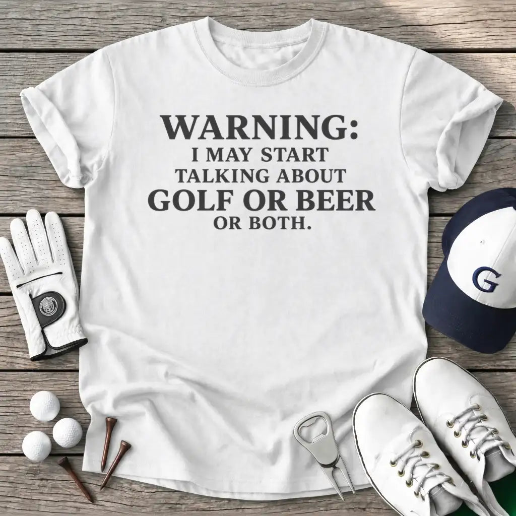 Both Warning May T-Shirt in White