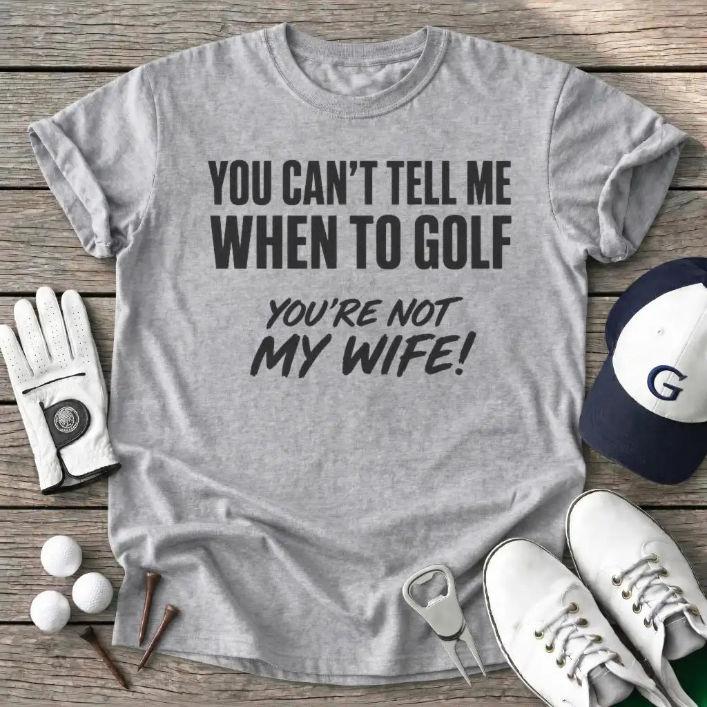 You Cant Tell When T-Shirt in Sport Grey
