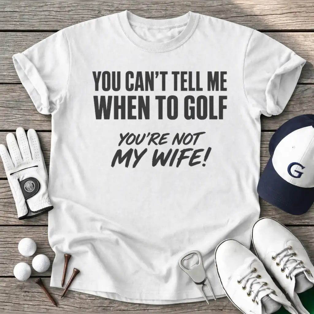 You Cant Tell When T-Shirt in White