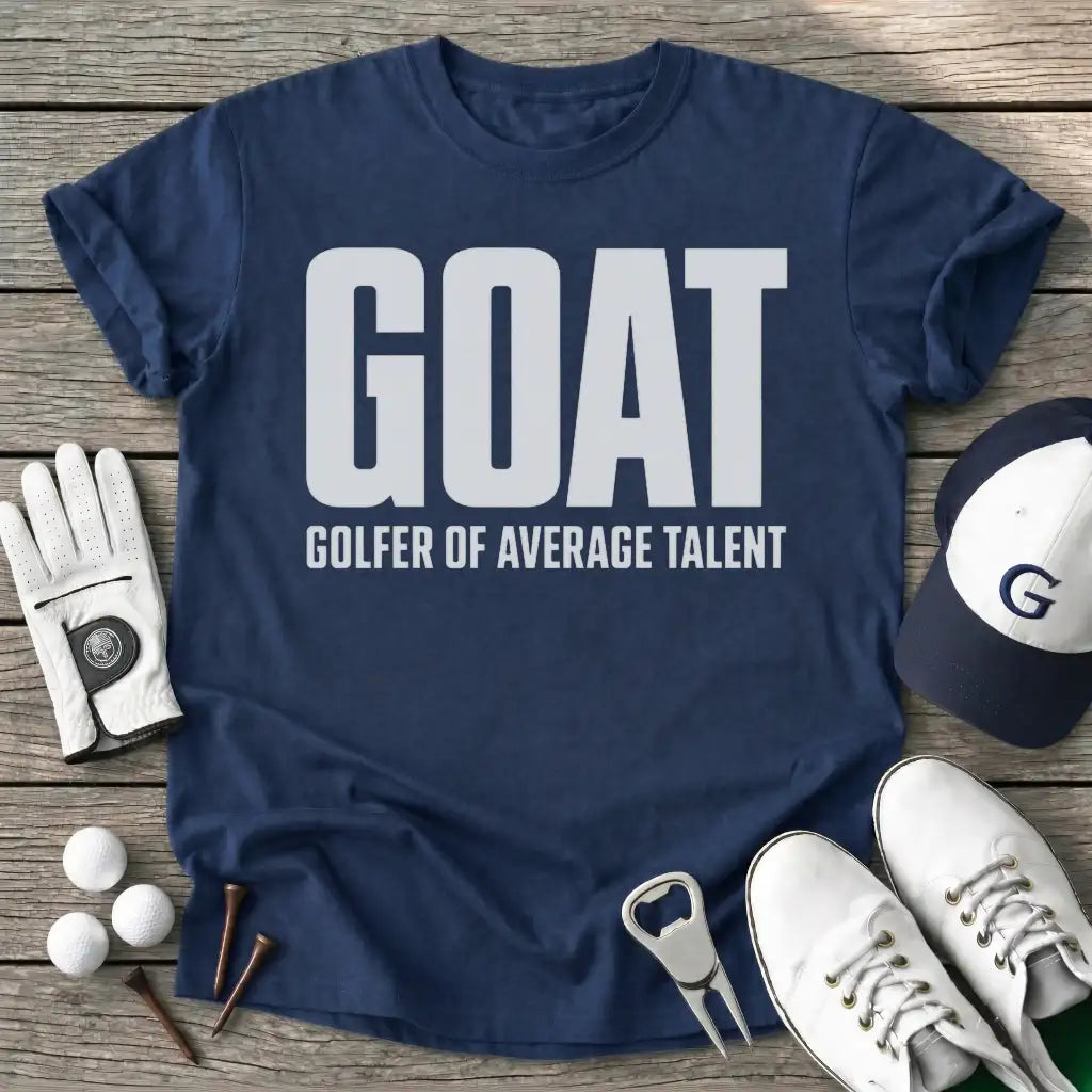 Goat Golfer Average T-Shirt in Navy