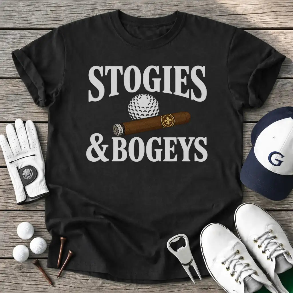 Stogies Bogeys T-Shirt in Black