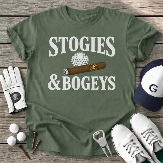 Stogies Bogeys T-Shirt in Military Green
