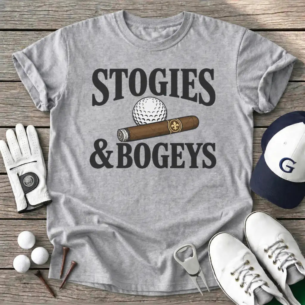 Stogies Bogeys T-Shirt in Sport Grey