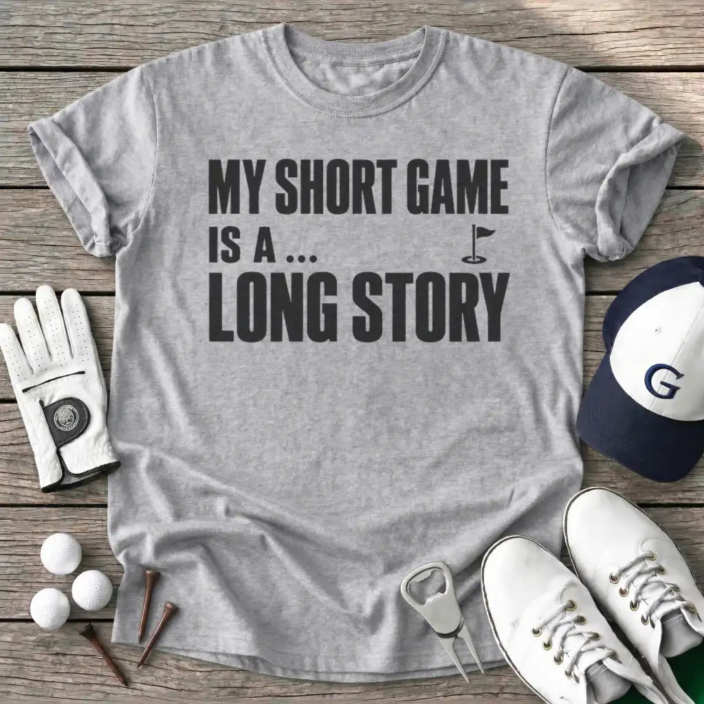Short Game Long T-Shirt in Sport Grey