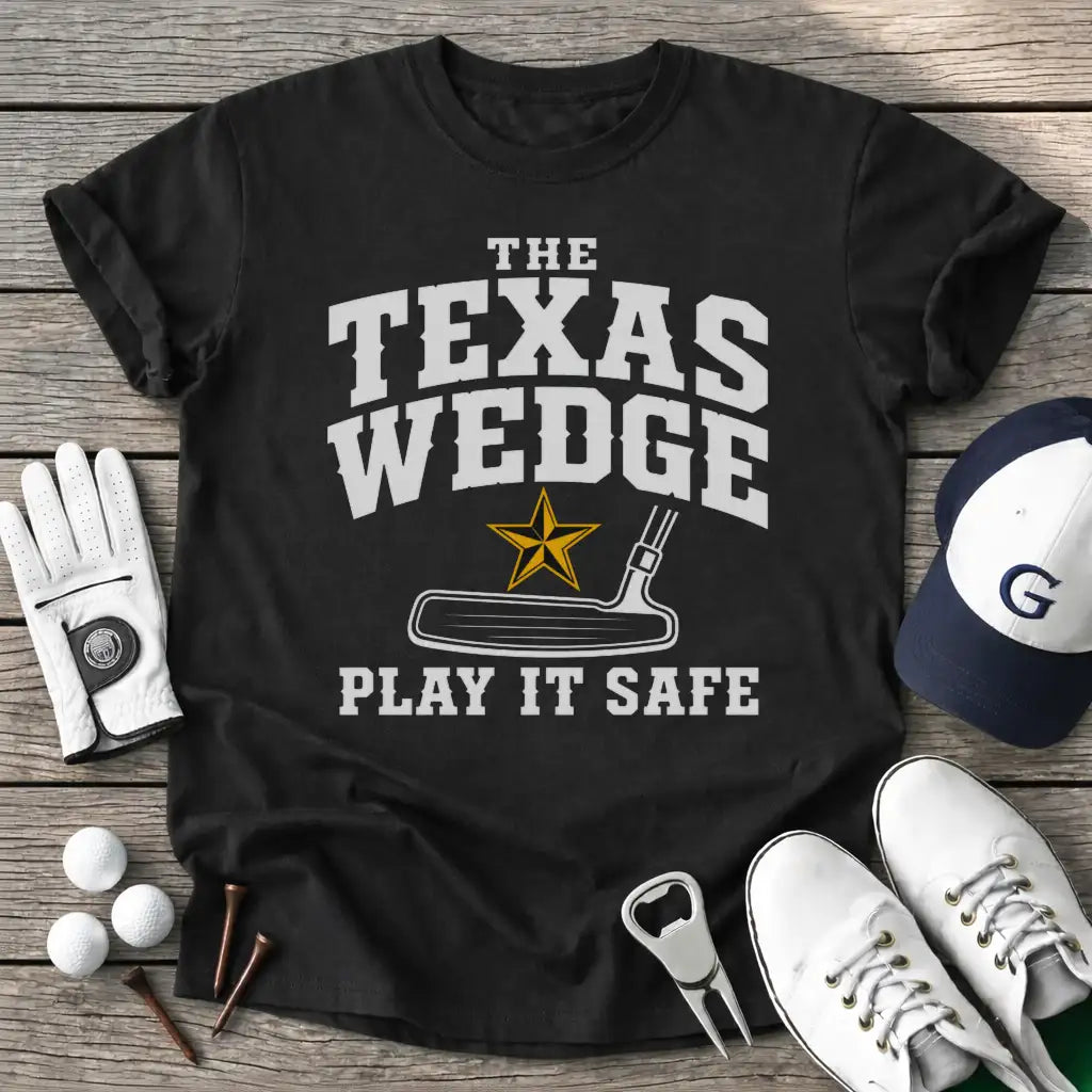The Texas Wedge T-Shirt in Black