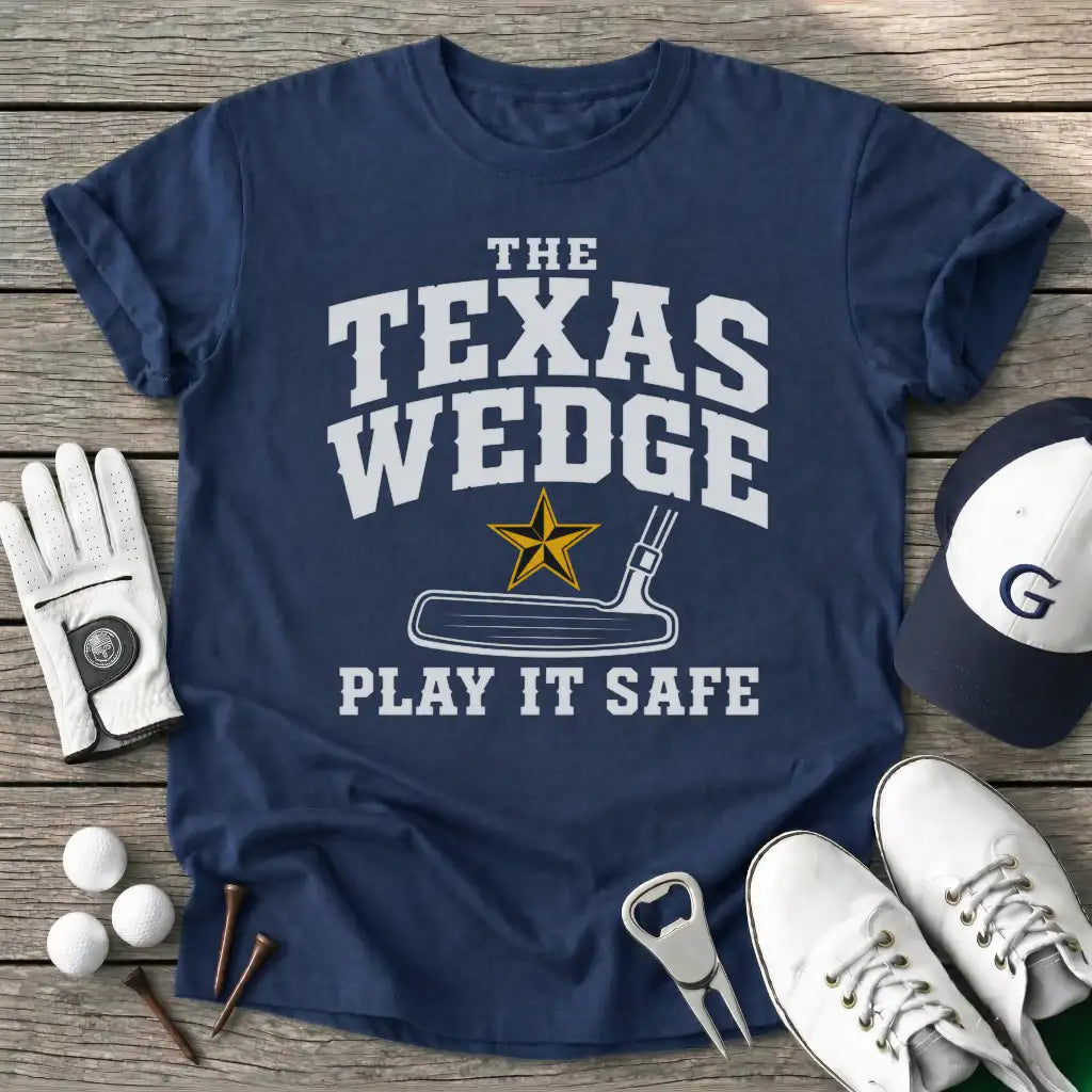 The Texas Wedge T-Shirt in Navy