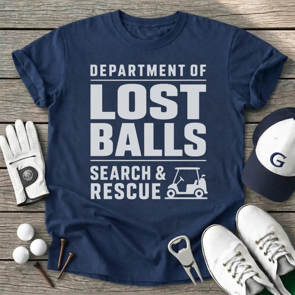 Stacked Department T-Shirt in Navy
