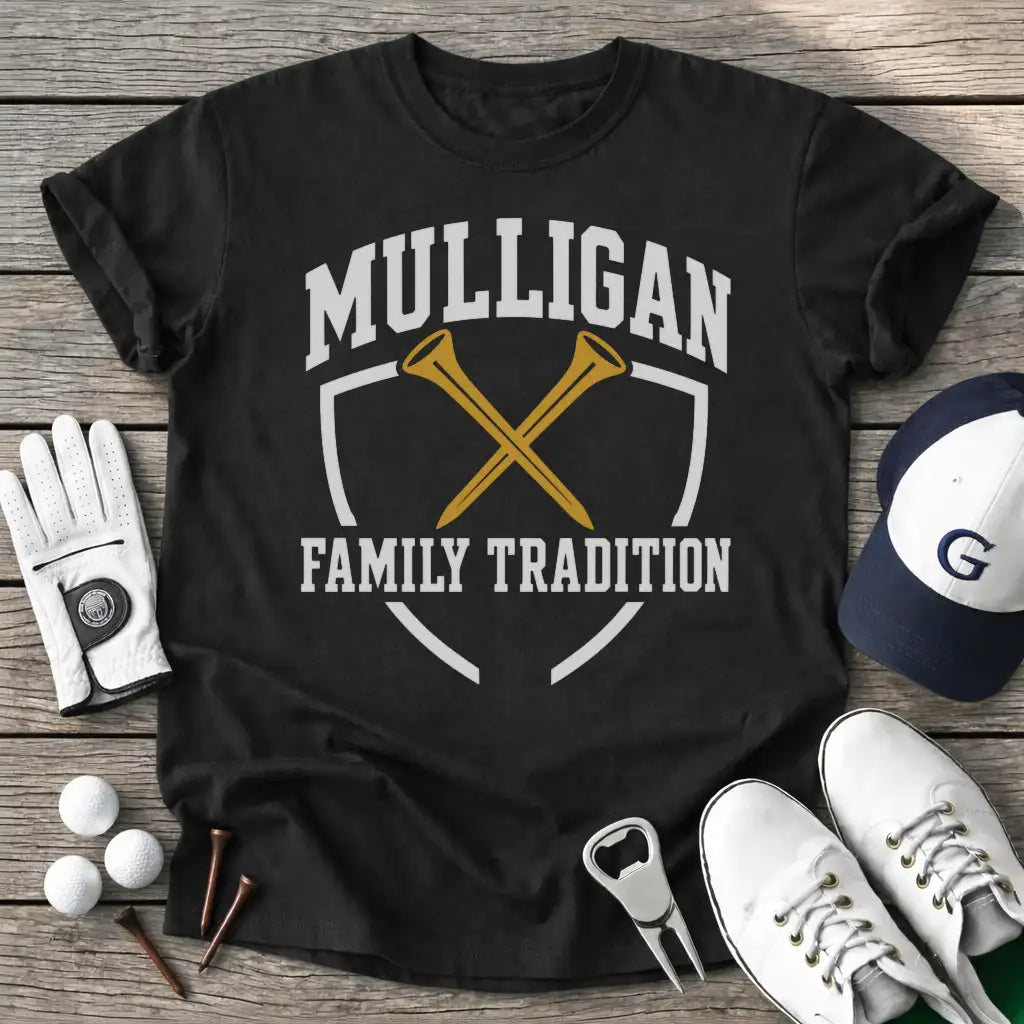 Mulligan Family T-Shirt in Black
