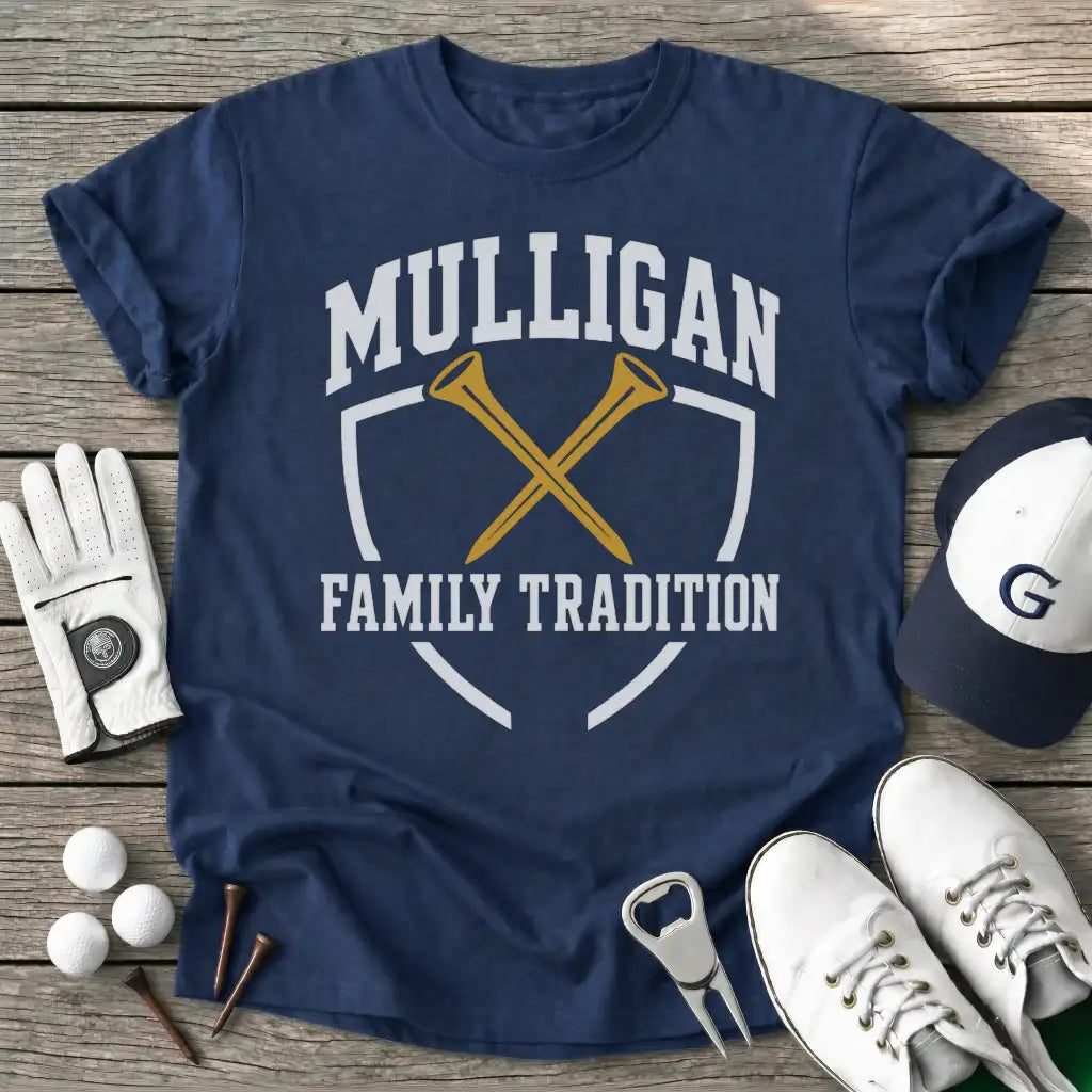 Mulligan Family T-Shirt in Navy