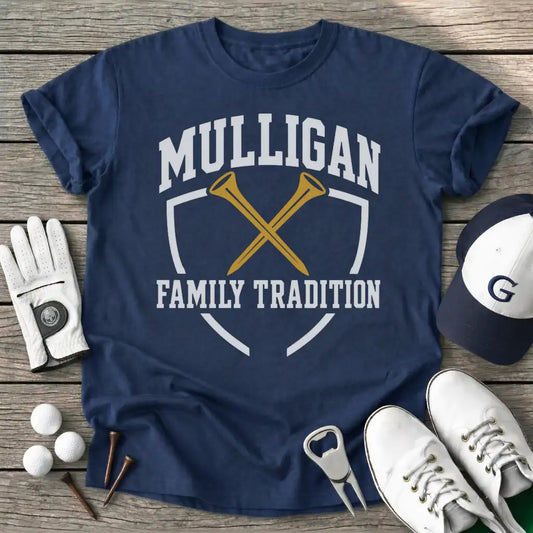 Mulligan Family T-Shirt in Navy