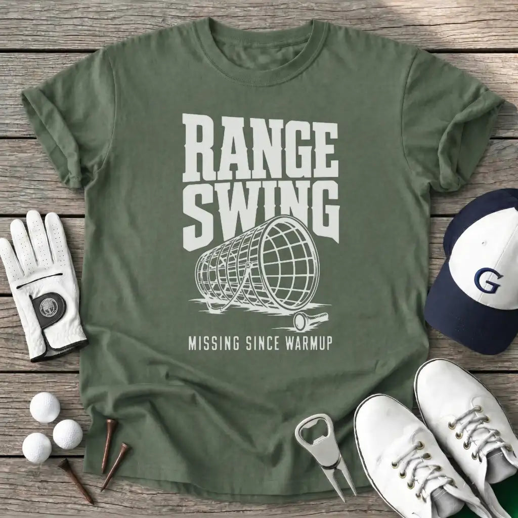 Range Swing Missing T-Shirt in Military Green