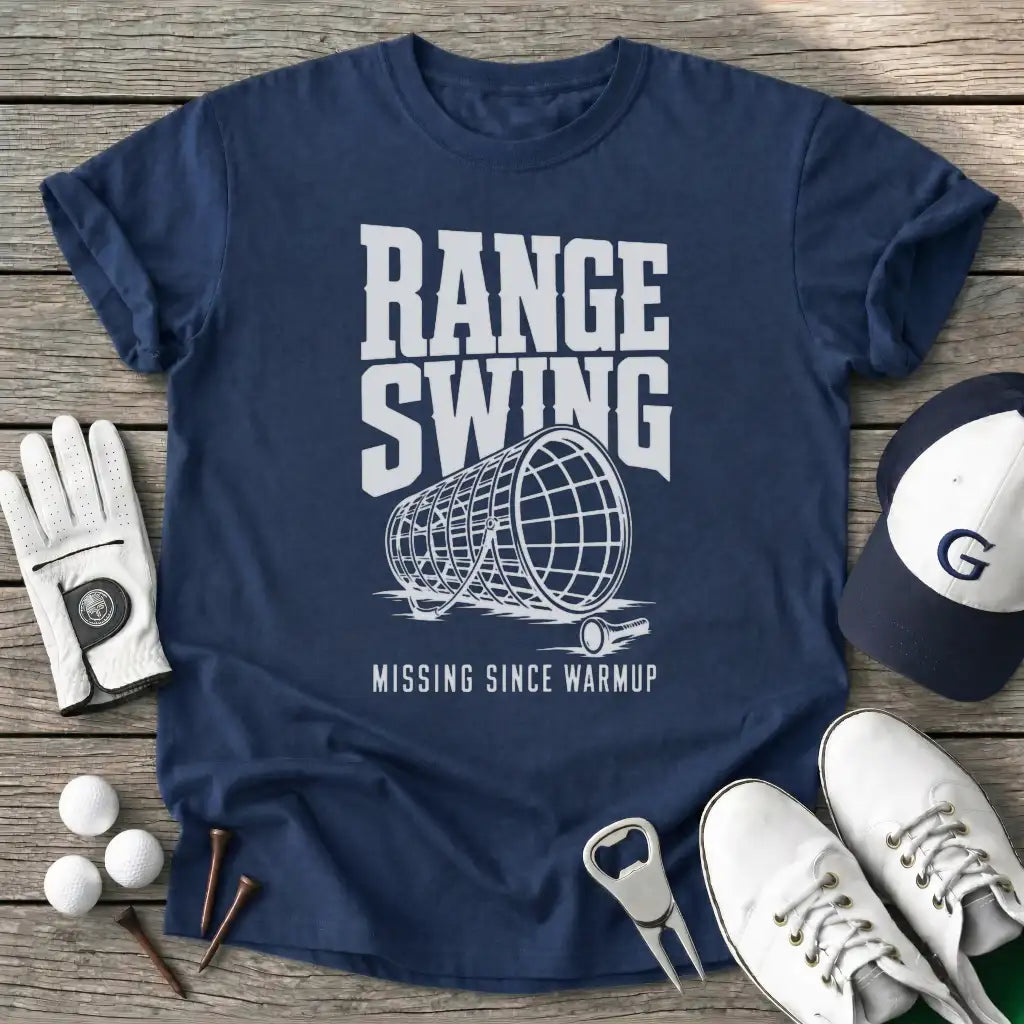 Range Swing Missing T-Shirt in Navy