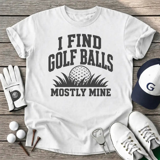 Find Golf Balls T-Shirt in White